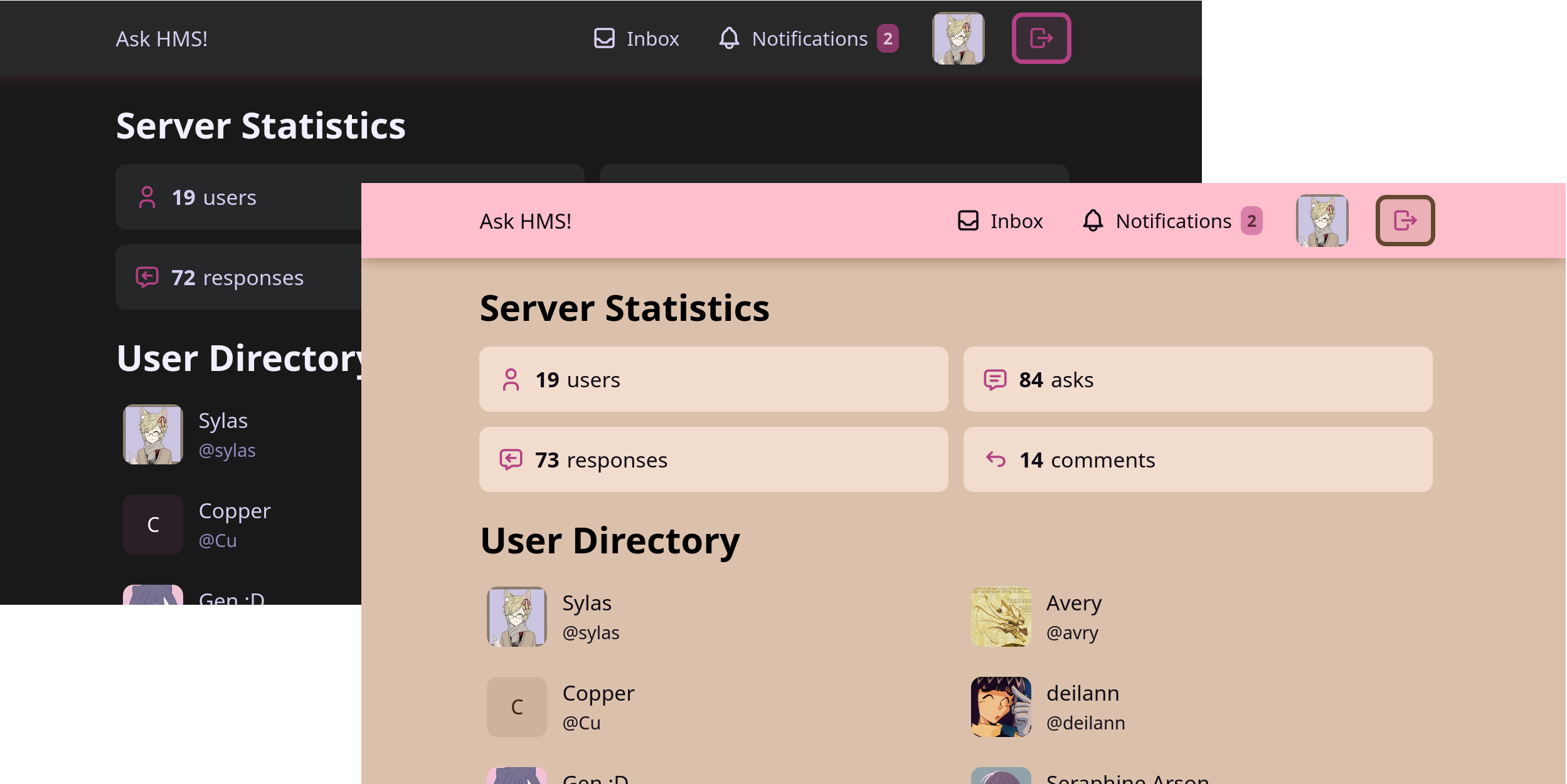 Updates to AskHMS!